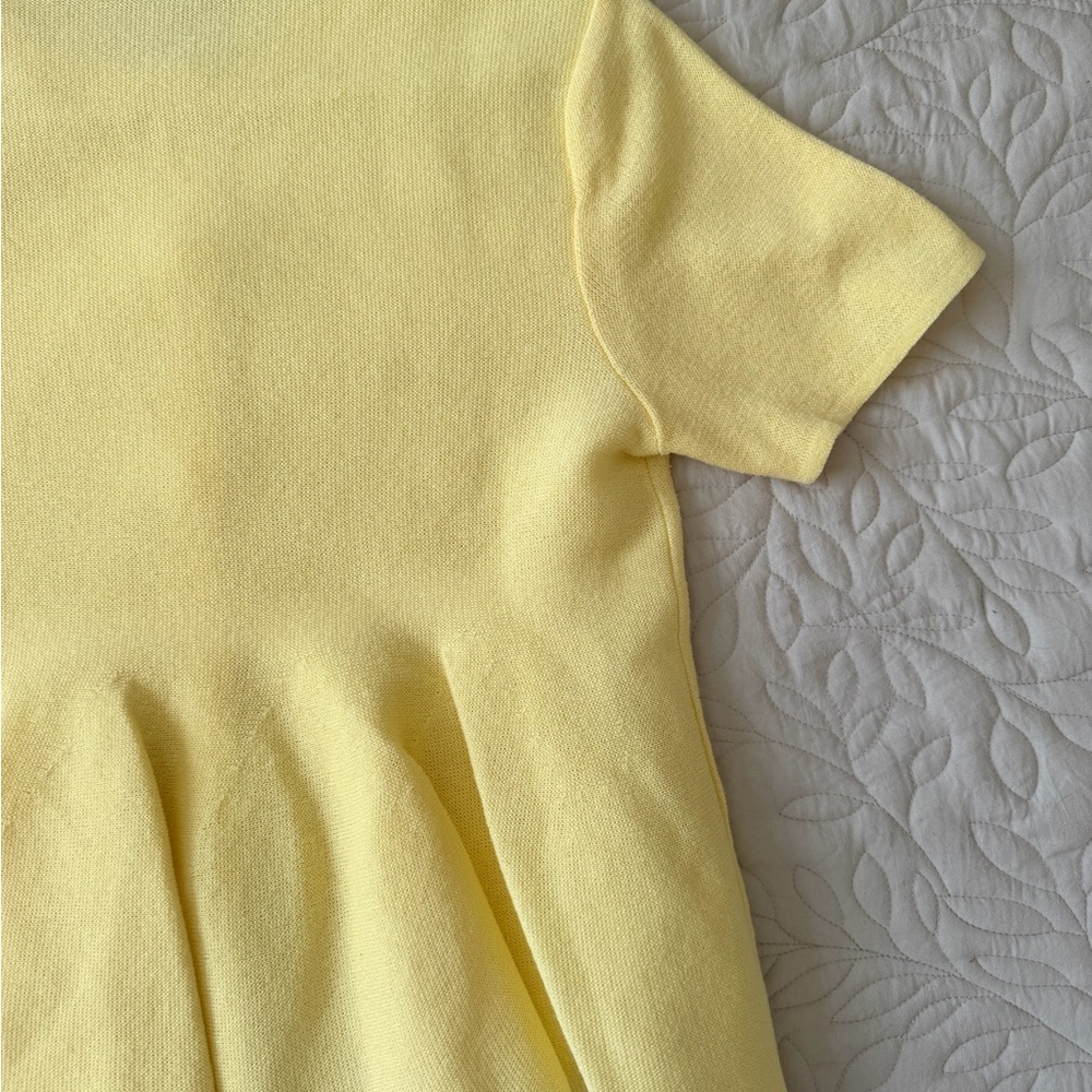 Zara Pale Yellow Lightweight top - Picture 8 of 9